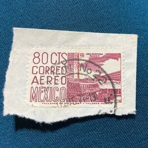 1952 Vintage Mexican airmail stamp C194
